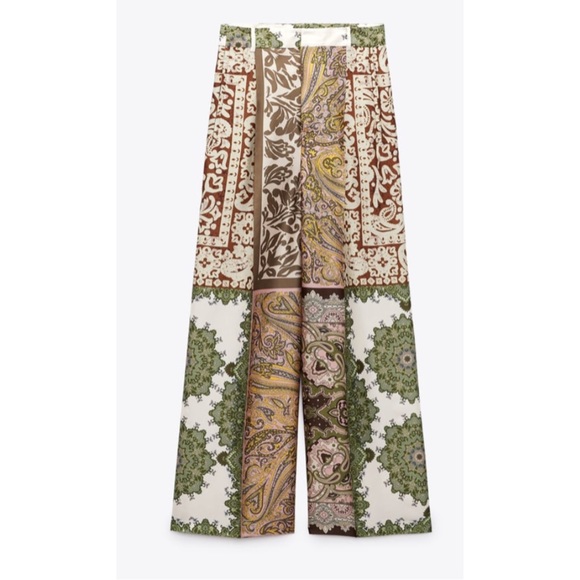 Zara Pants - ZARA ~PATCHWORK PANTS (NWT)